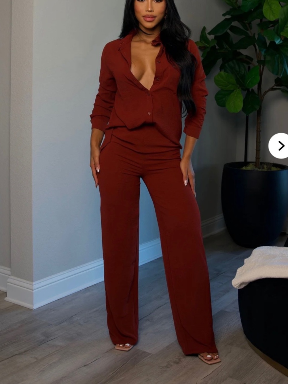 Makenzie Pant Set - Rust - Medium
